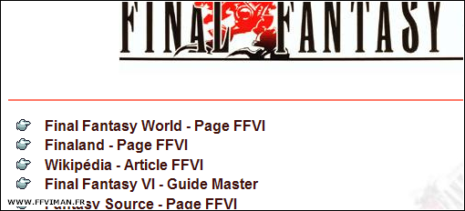 Aperu site FFVI