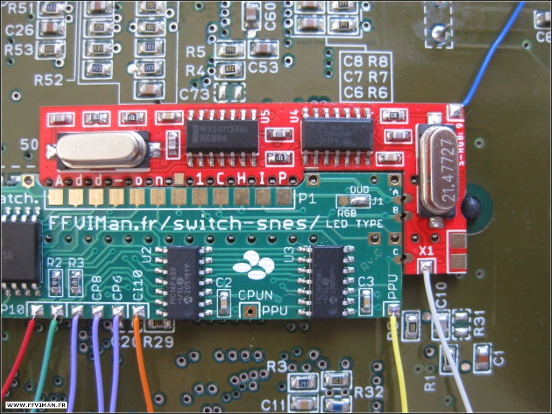 Doigts sur PCB switchless